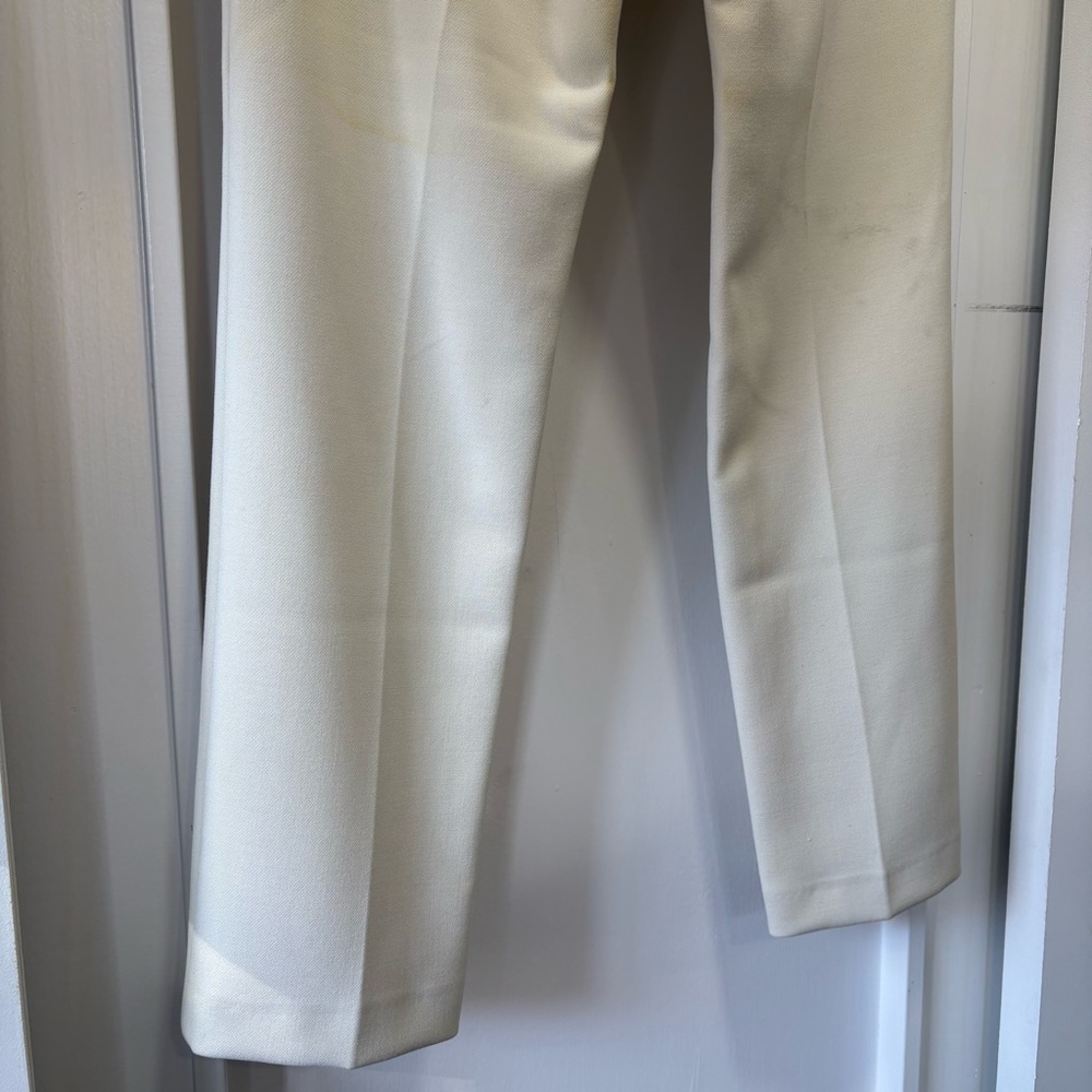 Ann Taylor Ivory Cream Stretch Slim Ankle Pants Size 6 - Picture 11 of 15